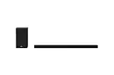 LG SP9YA Soundbar TV 520W 5.1.2 Canali Meridian con Subwoofer Wireless, Bluetooth, Tecnologia DTS:X, Dolby Atmos, Dolby Digital, Audio Alta Risoluzione, AI Sound Pro, Ingresso Ottico, USB, HDMI in/out