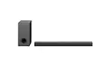 LG DS80QY 3.1.3 Soundbar (480W) mit kabellosem Subwoofer & MERIDIAN-Technologie (Dolby Atmos, HDMI, Bluetooth), Dark Steel Silver