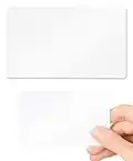 Vierge Blanc Cartes en PVC Plastique – Lot de 10 760 Micron Standard CR80 Format carte de crédit 86x54mm Printable Idéal pour les dans n'importe quel ordinateur de bureau carte d'identité imprimantes