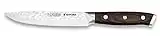 3 Claveles Cuchillo de cocina profesional Kimura cuchillo cocina muy ligero menaje de cocina muy resistente, Plata y Negro, de 13 cm-5 cm de hoja