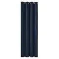 Deconovo Door Curtain Thermal Insulated Curtain Eyelet Blackout Curtain Single Curtain for Door 52"x 84" Navy Blue 1 PANEL