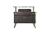 Everdure HUB II 54-Inch Charcoal Grill with Patented Built-in Rotisserie System & Quick Electric Ignition, Outdoor BBQ Grill, Electric Starter, Adjustable Height, Easy Clean-Up