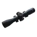 NyLeabon 4x32 Crossbow Scope, Red and Green Illuminated Scope, Glass Etched Reticle Scope, Compact Hunting Scope, Shooting Scope