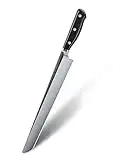 FOXEL Best Meat Carving Knife for Slicing or Cutting Turkey, Brisket, or BBQ - Razor Sharp VG10 Japanese Steel Long Large 10 inch Blade - Highly Rust Resistant and Durable