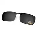 Goiteia Polarized Clip On Sunglasses Over Prescription Glasses Men Women,Compact Fit,Non-Flip Up