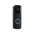 Blink Video Doorbell | Two-way audio, HD video, motion and chime app alerts and Alexa enabled — wired or wire-free (Black)