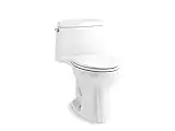 KOHLER 30810-0 Santa Rosa One-Piece Compact Elongated 1.28 Gpf Toilet With Revolution 360 Swirl Flushing Technology