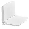 Siege de Douche Mural Rabattable，Tabouret de Douche Pliable Mural，Chaise De Douche 200kg Antidérapante pour Handicapé Personnes âgées - Blanc