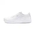 PUMA Damen Carina L Sneakers, White White Silver, 40 EU