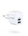 Anker PowerPort Mini Duales Wandladegerät, Extrem kompaktes USB-Ladegerät, 2,5A Leistung für iPhone XS/XS Max/XR/X / 8/7 / 6 / Plus, iPad Pro/Air 2 / Mini 4, Samsung, und viele mehr