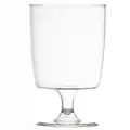 30 x one piece disposable plastic wine glasses (200ml). For picnics, camping, glamping, festivals, outdoor pool, bbq, garden and special occasions. Offer Pack of 30 glasses with 4 x AIOS drinks mats.