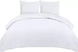 Utopia Bedding Funda Nordica 220 x 240 - Microfibra Juego de Funda Edredon 220x240 cm y 2 Fundas de Almohada 65x65 cm (Blanco)