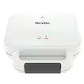 Breville Deep Fill Toastie Maker | 2 Slice Sandwich Toaster | Non-Stick Plates | Cooks a Toastie in 5 Minutes | White [VST091]