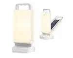 Lepwings Lanterna Solare da Campeggio 4400mAh, Luce Solare da Interno Ricaricabile USB Fino a 80+ Ore, Lampada da Comodino Touch, Luce Portatile Torcia IPX4 Impermeabile per Tende Emergenza