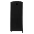 Hisense RR220D4ABF 52cm Freestanding Retro Fridge - 149 litre capacity - Auto Defrost - Wine Rack - Black - F Rated H128 x W51.9 x D51.3