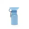 Springer Dog Water Bottle | Portable Travel Water Dispenser for Dogs - As Seen on Shark Tank | Patented, Leak-Proof Fill Bowl - Ideal for Walking | BPA-Free 15oz Blue