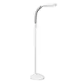 Verilux SmartLight Full Spectrum LED Modern Floor Lamp with Adjustable Brightness, Flexible Gooseneck and Easy Controls - Reduces Eye Strain and Fatigue - Ideal for Reading, Artists, Craft (White)