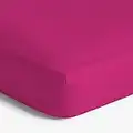 Imperial Rooms Brushed Microfibre Kingsize Fitted Bed Sheet 25 CM Easy Care Soft Breathable Fade Resistant Bed Sheets (Pink)