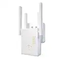 2022 WiFi Extender 1200Mbps WiFi Signal Booster for Home 6000 Sq.ft and 35 Devices, Dual Band 2.4G/5G Outdoor Signal Amplifier with Ethernet Port