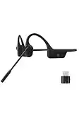 SHOKZ Opencomm UC dongle USB-C Auriculares estéreo inalambricos de conduccion osea Bluetooth con microfono Boom con cancelacion de Ruido para la Oficina, el hogar, el Negocio, Conductores de Camiones