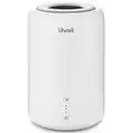 LEVOIT Humidifiers for Home Bedroom, Top-Fill Cool Mist Essential Oil Diffuser Air Humidifier for Baby Room, Plants, Quiet Sleep Mode, Auto-Off, Easy Clean, BPA Free, 1.8L Up to 20 Hours, 24㎡