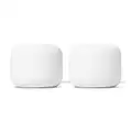 Google Nest WiFi Router 2 Pack (2nd Generation) 4x4 AC2200 Mesh Wi-Fi Routers with 4400 Sq Ft Coverage (Renewed)