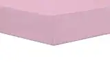 Olivia Rocco Easy Care Fitted Sheet Poly Cotton Bed Sheets, Single Light Pink