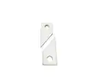 Gettysburg Flag Works Flagpole Snap Cover Pair (Qty 2) for Noise Reduction on in ground flagpole Clips, White