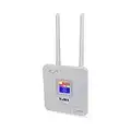 Routeur 4G SIM WiFi, KuWFi Box 4G Boitier 4G WiFi avec Carte Sim, 300Mbps Double Antenne Externe, Modem Routeur 4G pour la Maison/Le Bureau, Connectez jusqu'à 20 appareils en WiFi