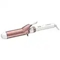 Conair Double Ceramic Curling Iron; 1 1/2-inch Curling Iron; White/Rose Gold