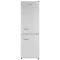 iio 11 Cu. Ft. Retro Refrigerator with Bottom Freezer (White, Right Hinge)