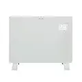 Devola Wifi Enabled Smart Electric Glass Panel Heater 1500W | Alexa Heating Control, Open Window Detection, Wall Mounted & Free Standing Low Energy Heaters with Timer | Lot 20, DVPW1500WH (White)