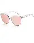 LVIOE Polarized Sunglasses for Women Modern Cute Cat Eye Style UV Protection LS1627s