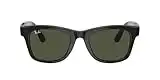 Ray-Ban Stories | Wayfarer Square Smart Glasses, Shiny Black/Green, 50 mm