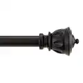 Kenney KN71670 Kiera Curtain Rod Black, 48"-86"