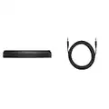 Bose TV Speaker - Soundbar for TV with Bluetooth and HDMI-ARC Connectivity, Black, Includes Remote Control & Bass Module Connection Cable