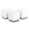 TCL Mesh Wi-Fi System, Gigabit Wifi Mesh Network Cover up to 100 Devices, Replaces WiFi Router and Extender, Whole-Home 4,500 Sq. ft. Coverage, Seamless High-Performance Wireless WiFi Booster (3 Pack)
