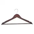 Amazon Basics Wood Suit Clothes Hangers, 30-Pack, Cherry