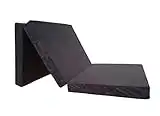 Natalia Spzoo® Matelas lit futon Pliable Pliant 195 x 65 x 8 cm Choix des Couleurs (Noir 0001)