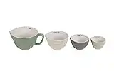 Creative Co-Op Batter Bowl Shaped (Set of 4 Sizes) Measuring Cups, Multicolor, 6.5 x 5