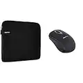 Set Amazon Basics LAPTOP SLEEVE FOR 14-INCH LAPTOPS + Amazon Basics WIRELESS MOUSE WITH NANO RECEIVER BLACK