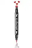 Go Ho Red Liquid Eyeliner Stamp,Heart Stamp Eyeliner Red Makeup on Valentine's Day,Double-Side Seal Waterproof Eyeliner Pen,Long-lasting Smudge-proof Tattoo Tools,Eye Liner Makeup Tools,1 PC