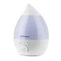 Orbegozo HU 2013 - Humidificador, luces de 7 colores, 1,3 L de capacidad, proyecta vapor frío, área de acción 20 m2, bandeja para aceite aromático, caudal de vapor regulable, 18 W, Color Azul