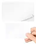 Autocollant Cartes en PVC Plastique – Lot de 100 vierge Blanc Standard CR80 Format carte de crédit 86x54mm d'épaisseur 320 Micron avec 175 Mic papier dos imprimables pour carte d'identité imprimantes