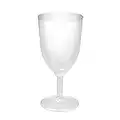 Party Essentials Hard Plastic 1-Piece Wine Glass, 8-Ounce Capacity, Clear (Case of 48)