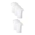 Hanes Men Hanes Men's White Performance Moisture-Wicking Crewneck Undershirt Tees, 5-Pack