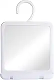 Espejo de Ducha Antivaho para Baño - Fog Free Shower Mirror with Razor Holder and Hook for Hanging - 20 x 18cm (Vidrio)