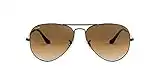 Ray-Ban RB3025 Aviator Occhiali da Sole Unisex Adulto, Grigio (Gunmetal 004/51), 58 mm