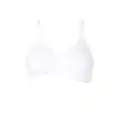 Medela Women's Comfy Bra - Seamless, Wireless Nursing Bra for Pregnancy and Breastfeeding With A Stretchy Band and Breathable Fabric for All-Day Comfort, White, S