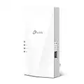 TP-Link Répéteur WiFi 6 Mesh RE700X, Amplificateur WiFi AX3000 Mbps Couvre jusqu'à 150 m², 1 Port Ethernet Gigabit, Compatible avec les box internet, profitez du WiFi 6 sans changer votre Box